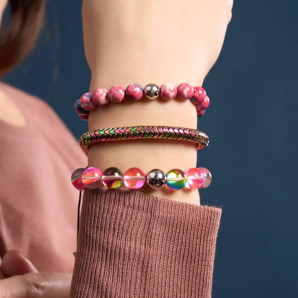 Picasso Porcelain Bracelet | Violet Cranberry
