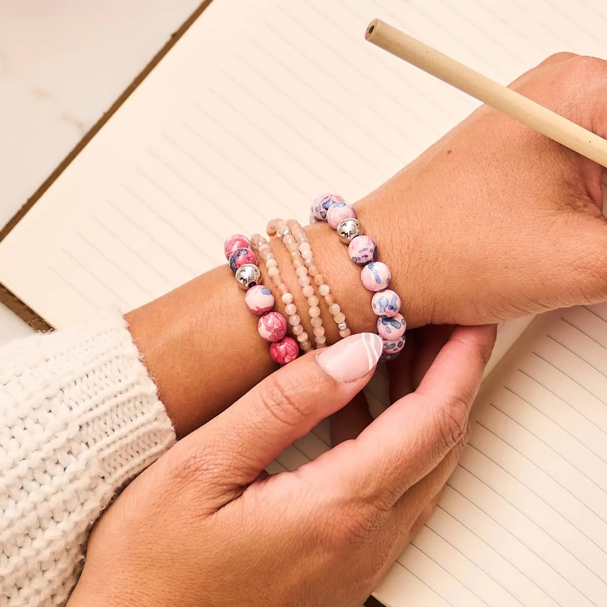 Picasso Porcelain Bracelet | Violet Cranberry