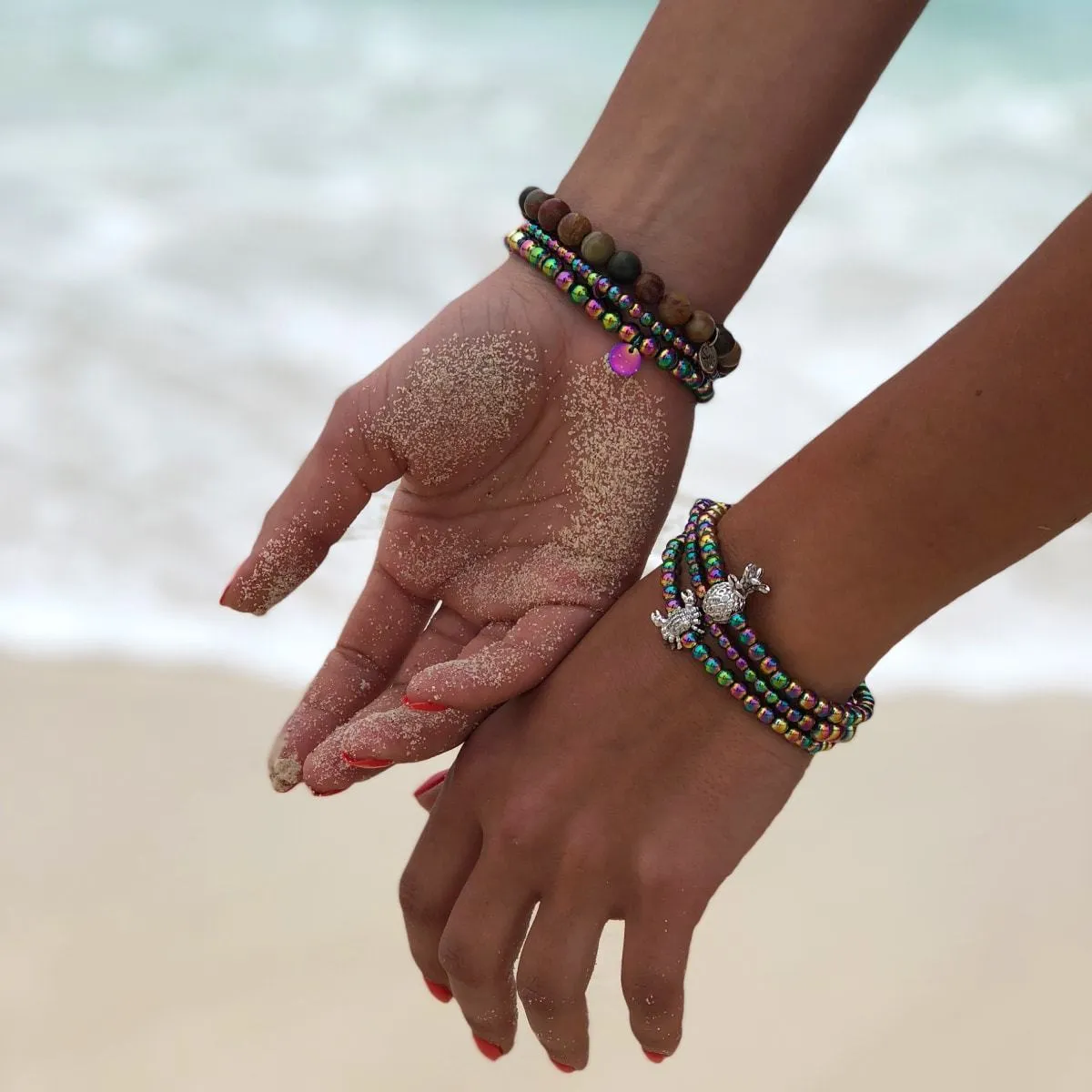 Pina Colada | Unicorn Silver | Crystal Pineapple Bracelet