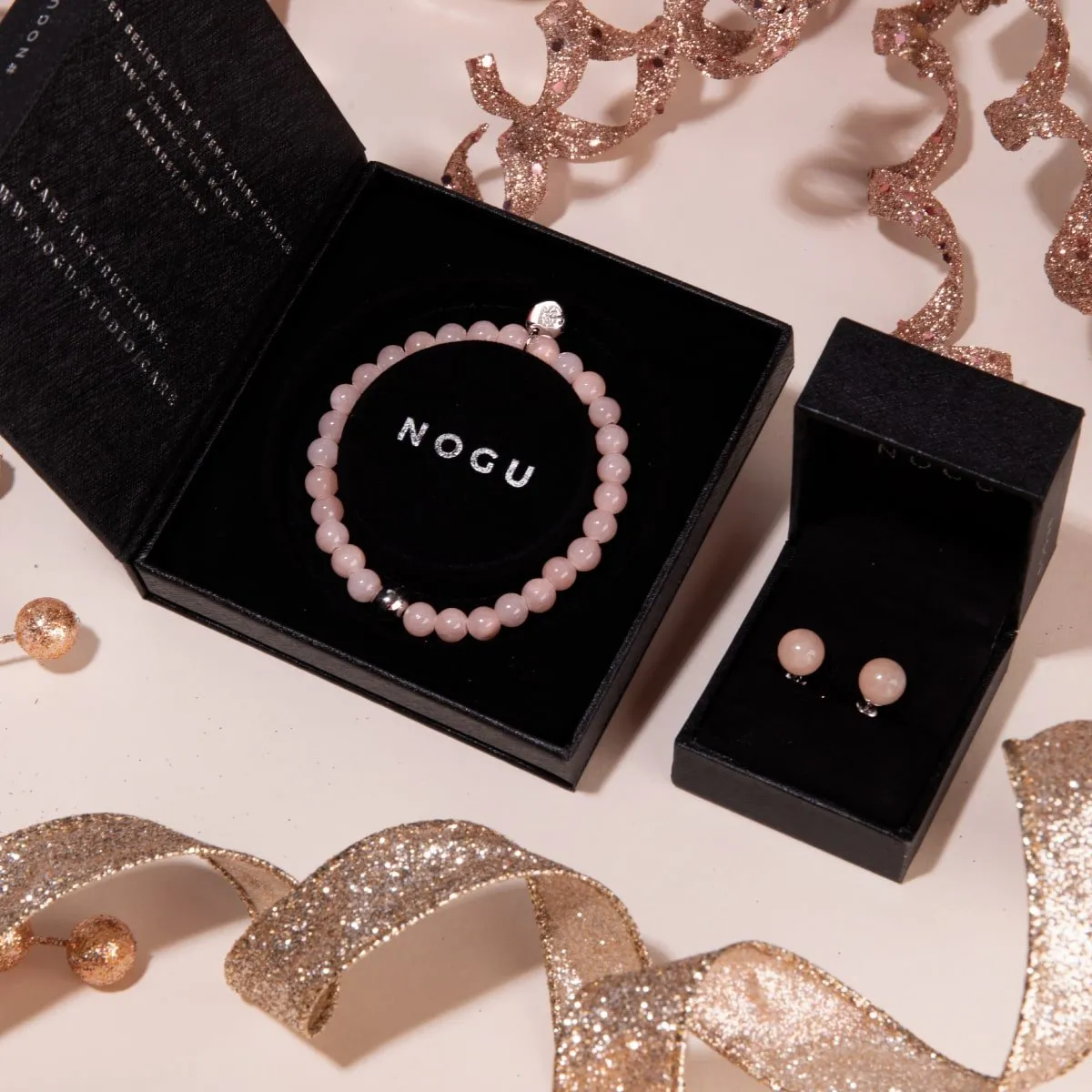 Pink Aventurine | .925 Sterling Silver | Healing Gemstone Bead Bracelet