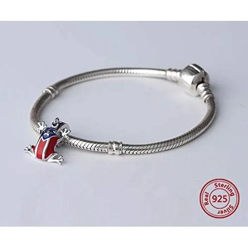 Puerto Rico Flag Coqui Frog Dangle Pendant
