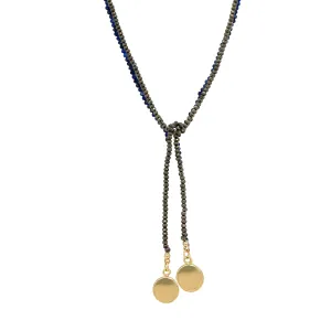 Pyrite Beaded Disc Necklace