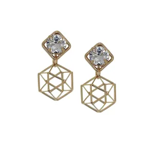 "Origami" Crystal Earrings