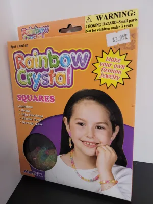Rainbow Crystal Squares Jewelry Kit