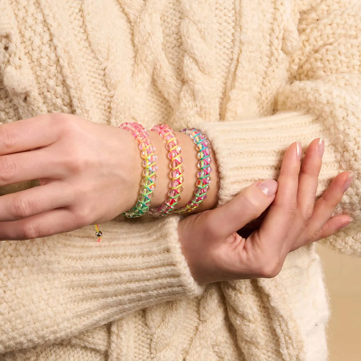 Rainbow White x Spectrum | Silver | Prisma Vitality Bracelet