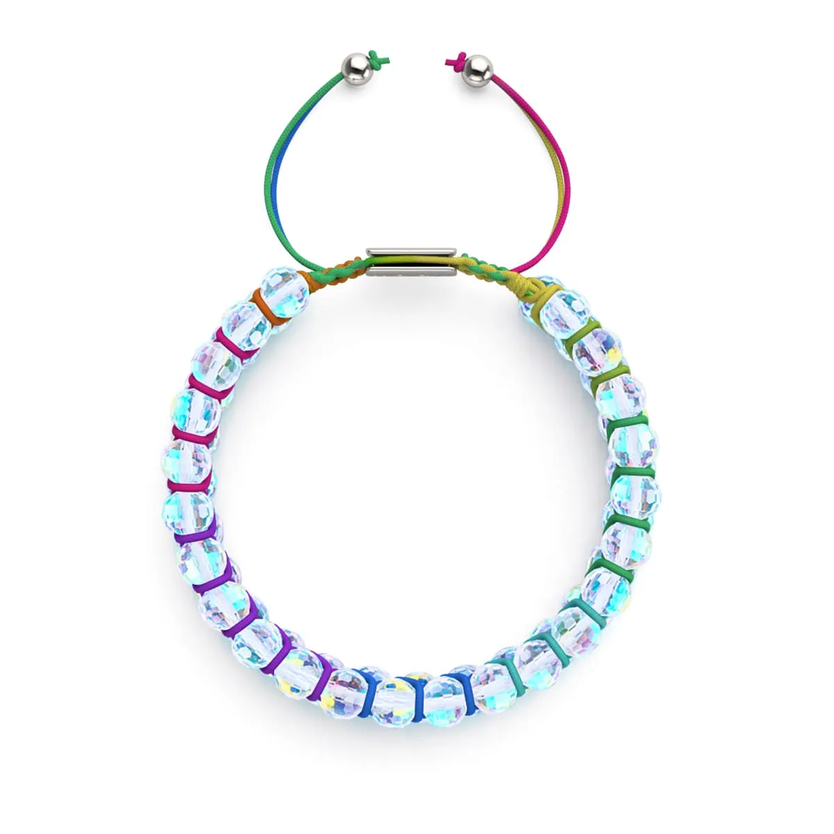 Rainbow White x Spectrum | Silver | Prisma Vitality Bracelet