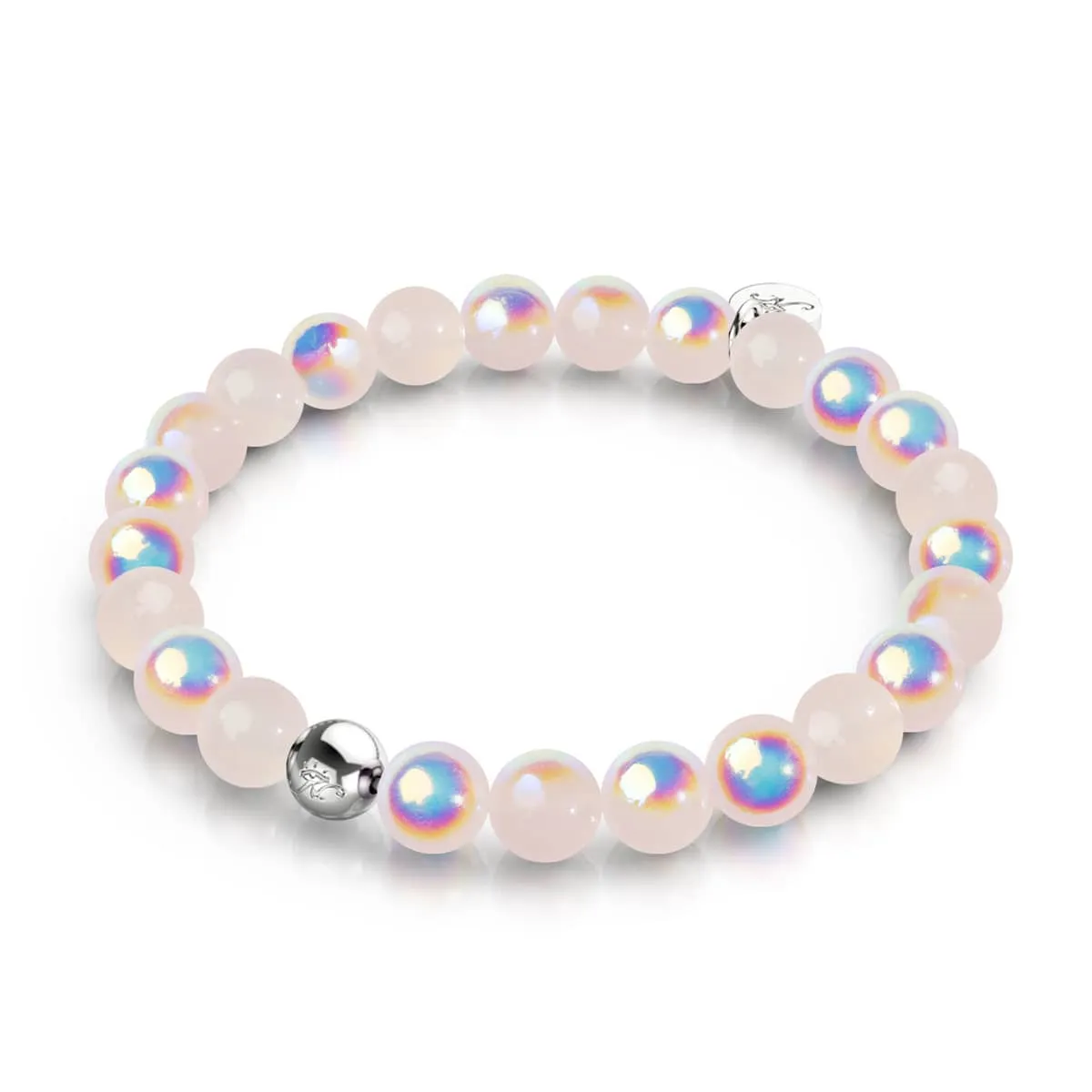 Raspberry | .925 Sterling Silver | Bubble Glass Bracelet