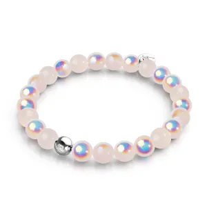 Raspberry | .925 Sterling Silver | Bubble Glass Bracelet