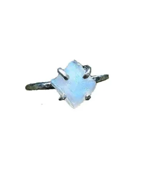 Raw Moonstone Rock Ring