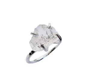 Raw Quartz Rock Ring