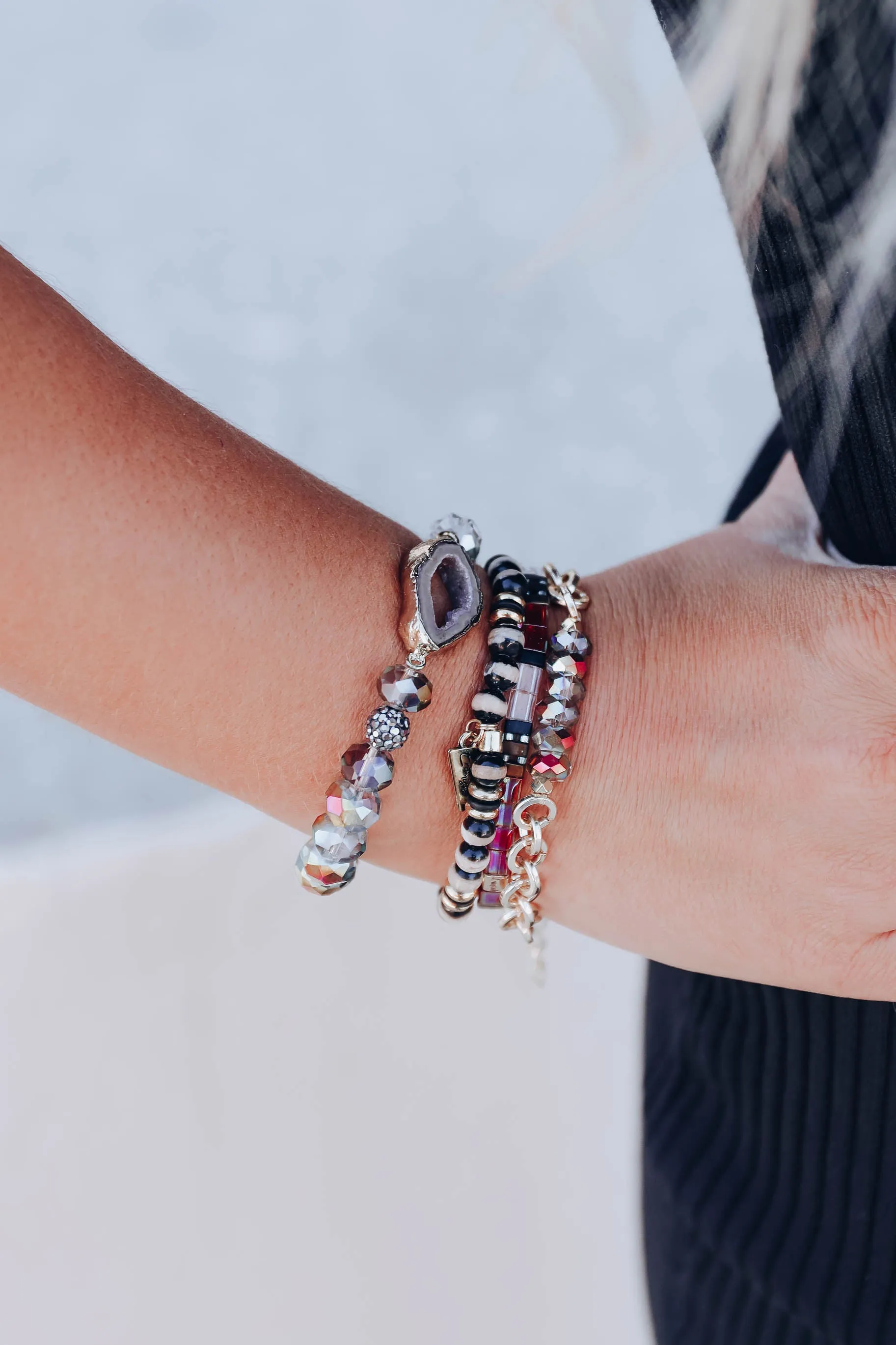 Razzle Dazzle Orange Bracelet Stack by Erimish