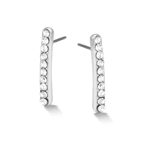 RHODIUM CRYSTAL STUD  EARRINGS #SWR-CP3387RHO (SC3)