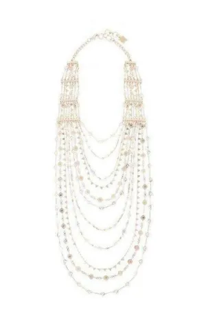 Rose Gold Layered Novelty Chain Necklace