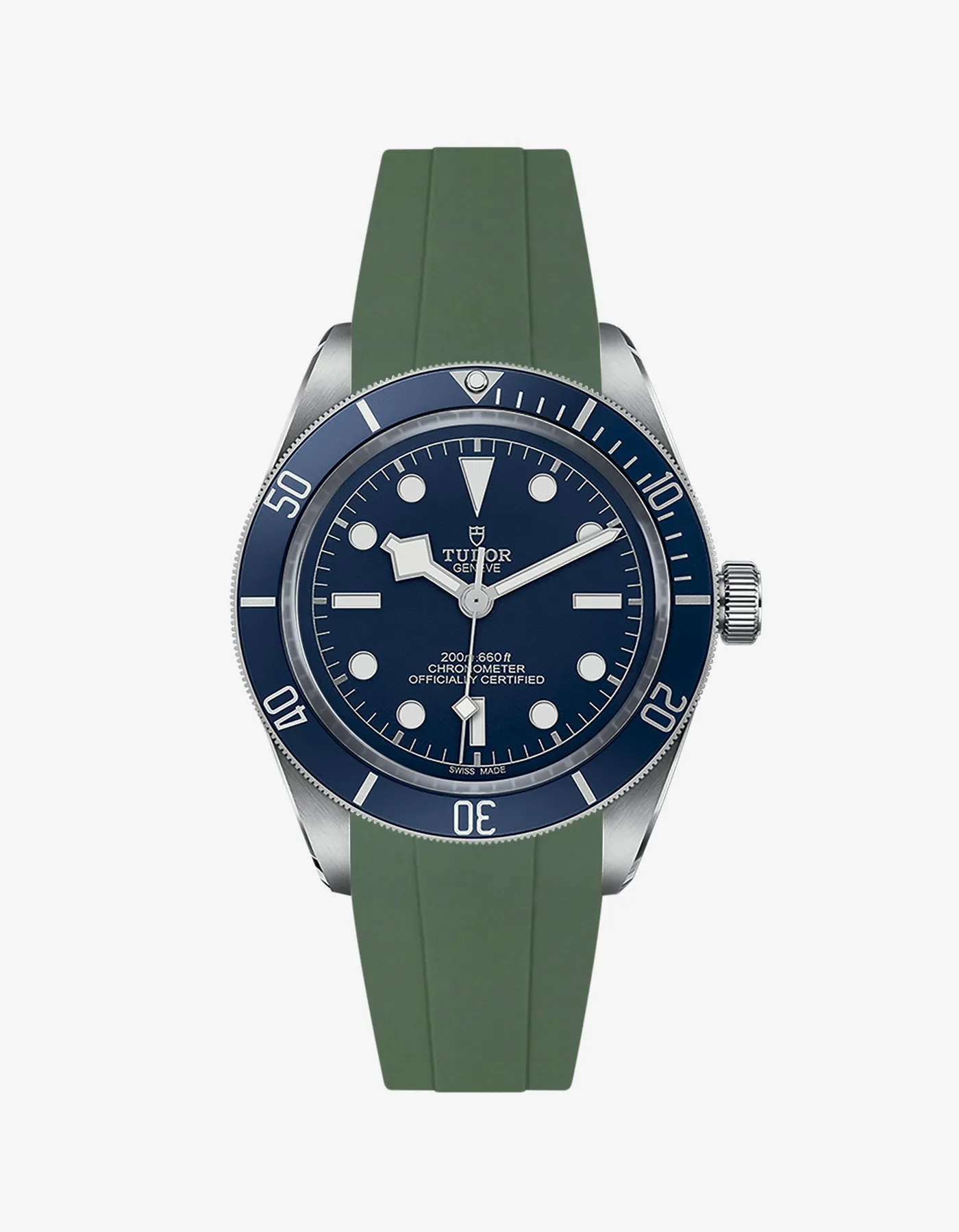 Rubber Strap for Tudor Black Bay 58 Navy Blue