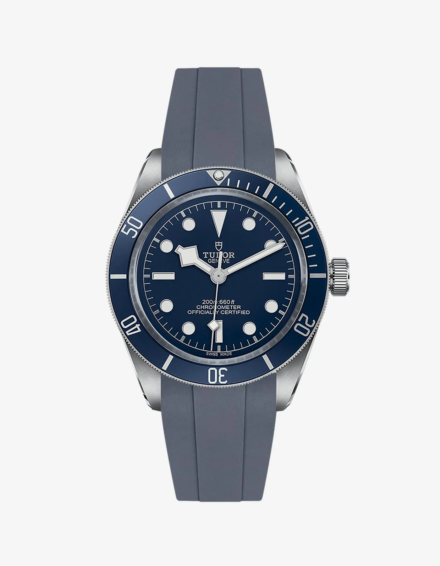 Rubber Strap for Tudor Black Bay 58 Navy Blue
