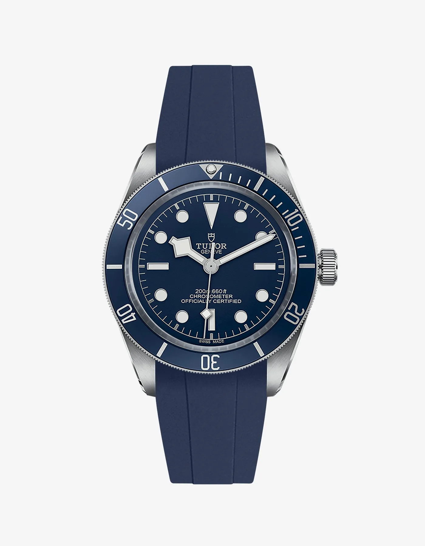 Rubber Strap for Tudor Black Bay 58 Navy Blue