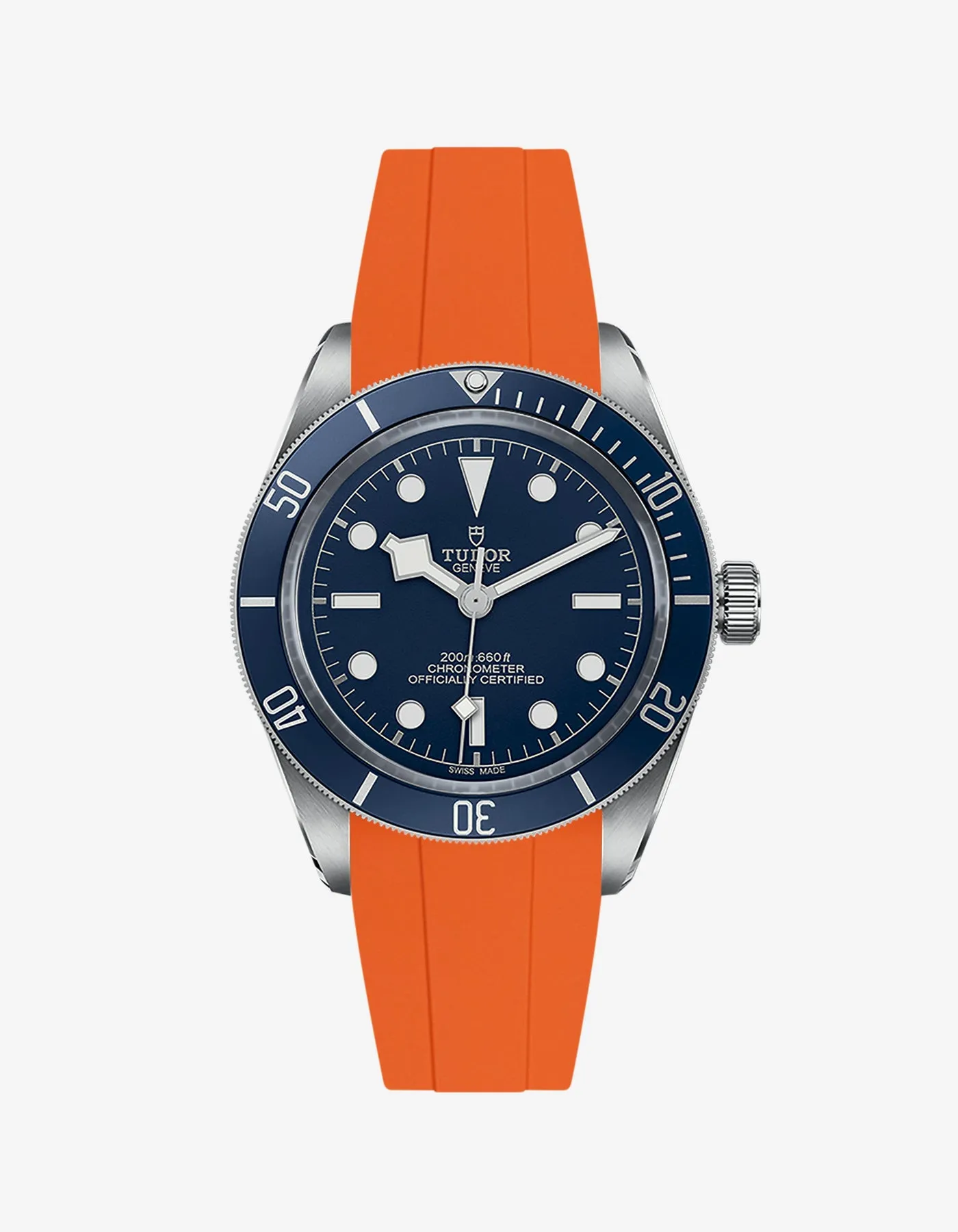Rubber Strap for Tudor Black Bay 58 Navy Blue