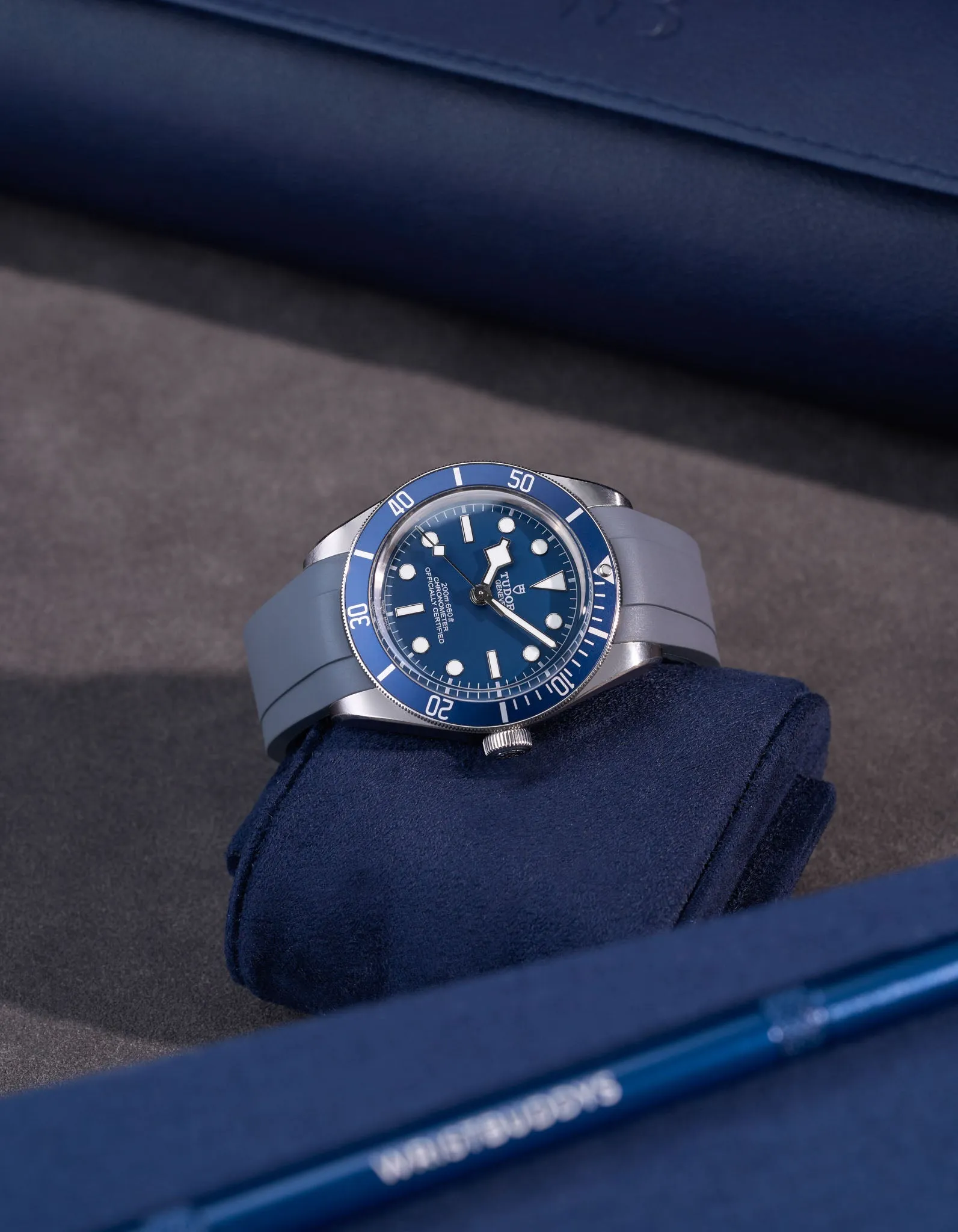 Rubber Strap for Tudor Black Bay 58 Navy Blue