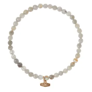 Scout Curated Wears Mini Faceted Stone Stacking Bracelet - Labradorite