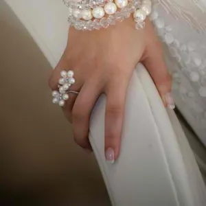 Selene Double Flower Ring