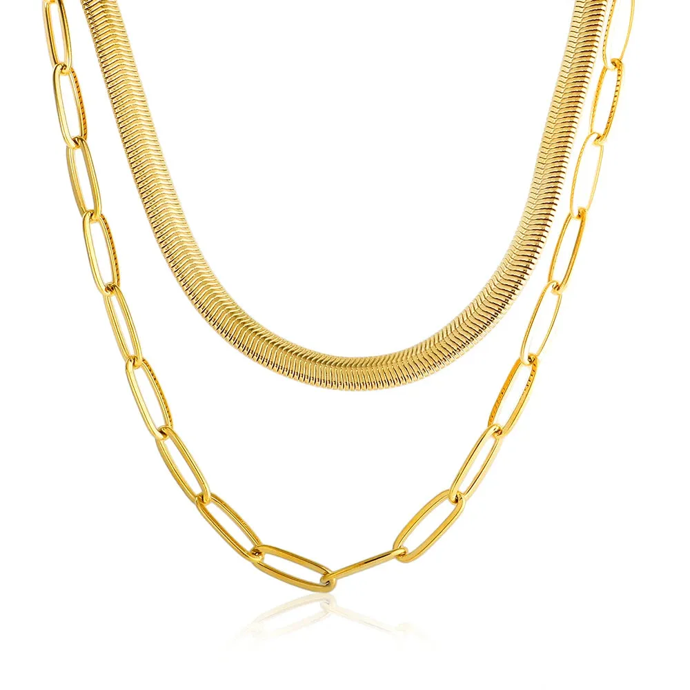 Seraphina's Double Cross Necklace