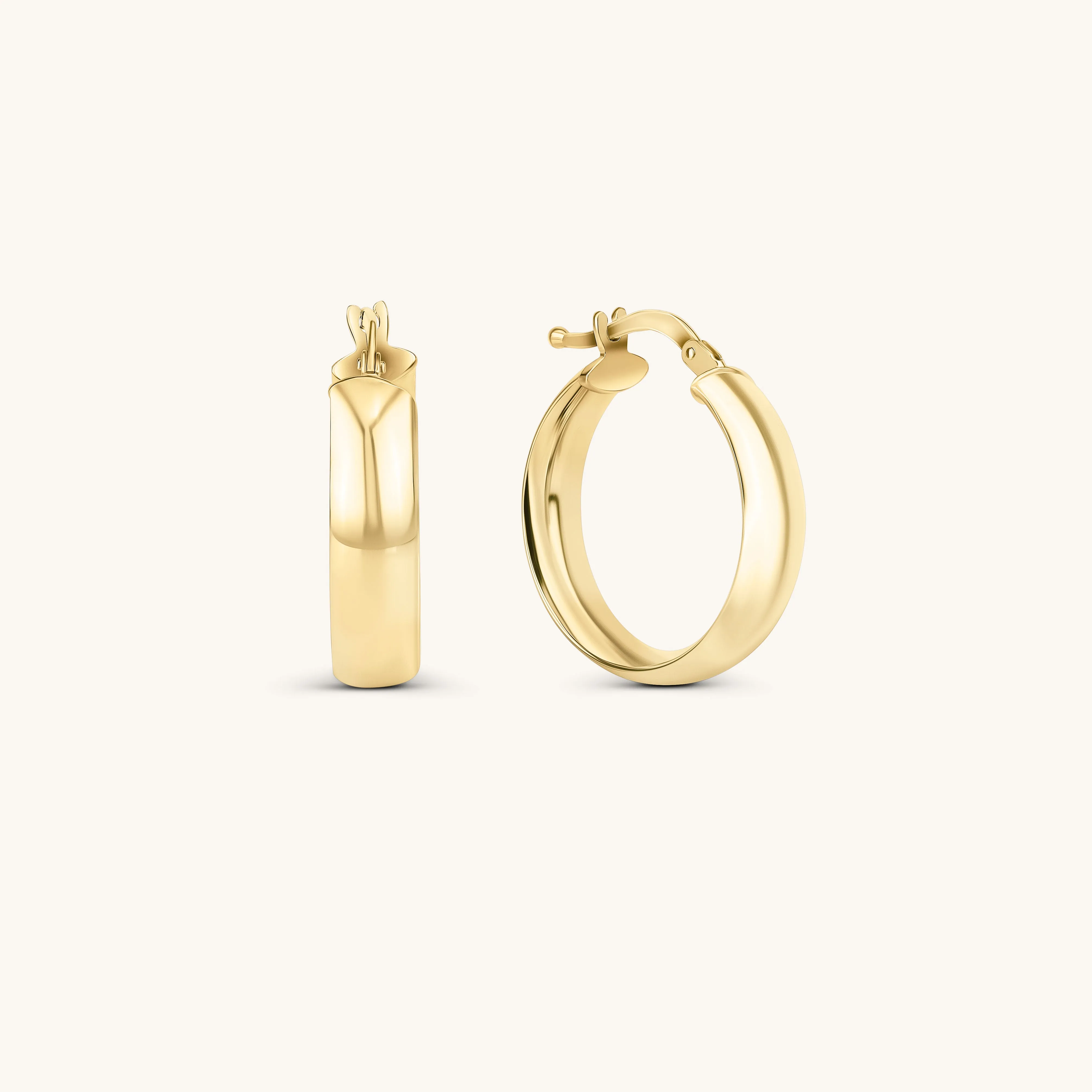 Signature Small Gold Hoop Earrings