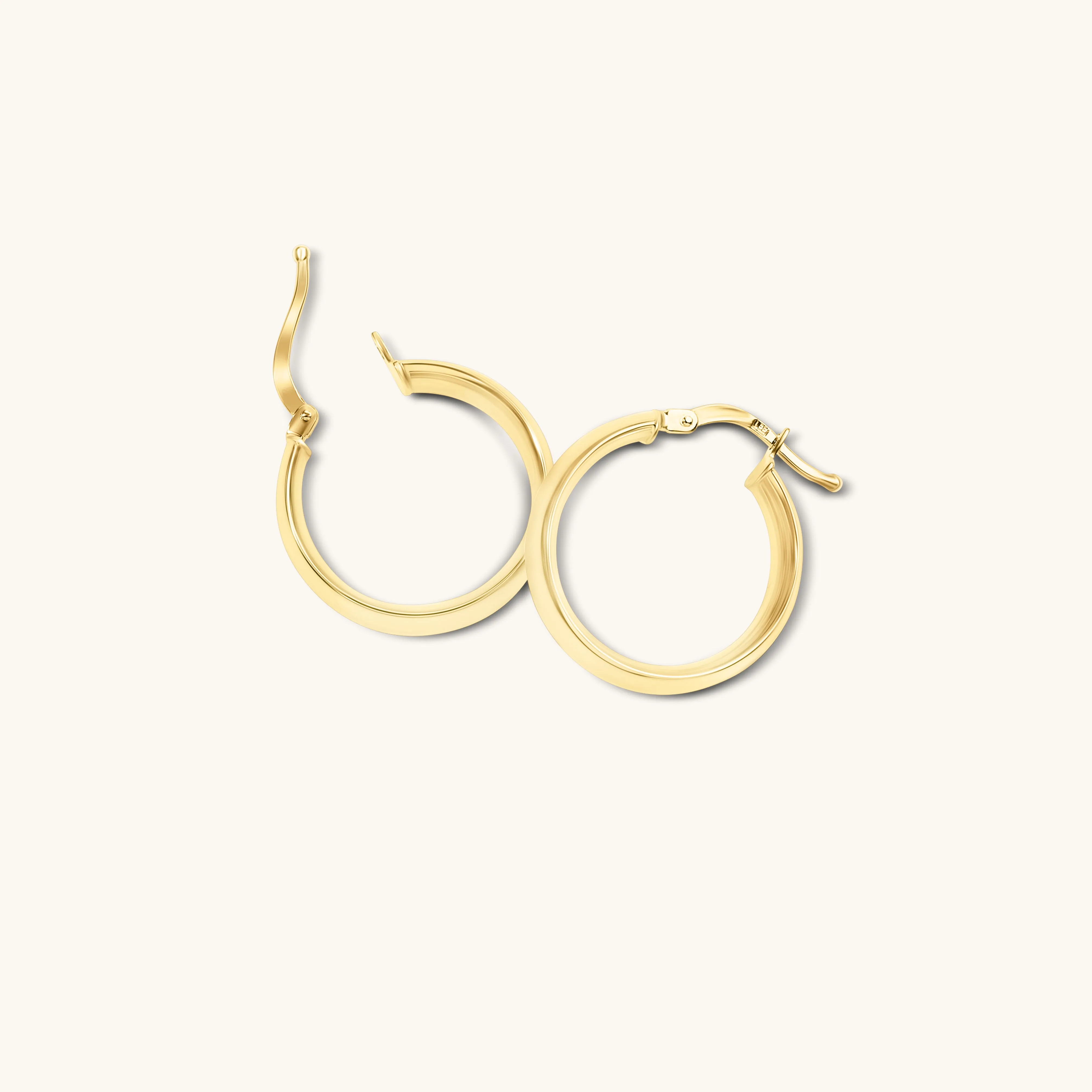 Signature Small Gold Hoop Earrings