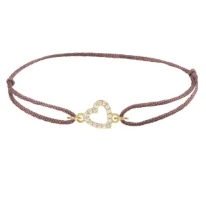 Silks Diamond Open Heart Bracelet