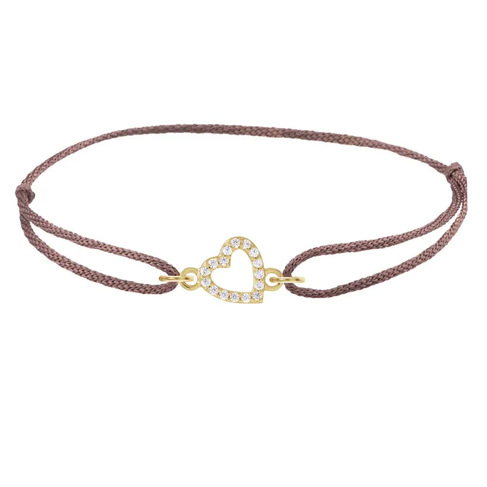 Silks Diamond Open Heart Bracelet