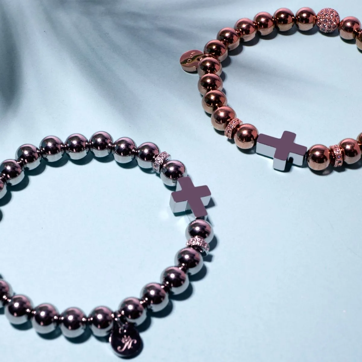 Silver | Gilded Cross Bracelet