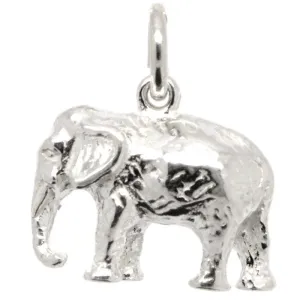 Silver Indian Elephant Charm