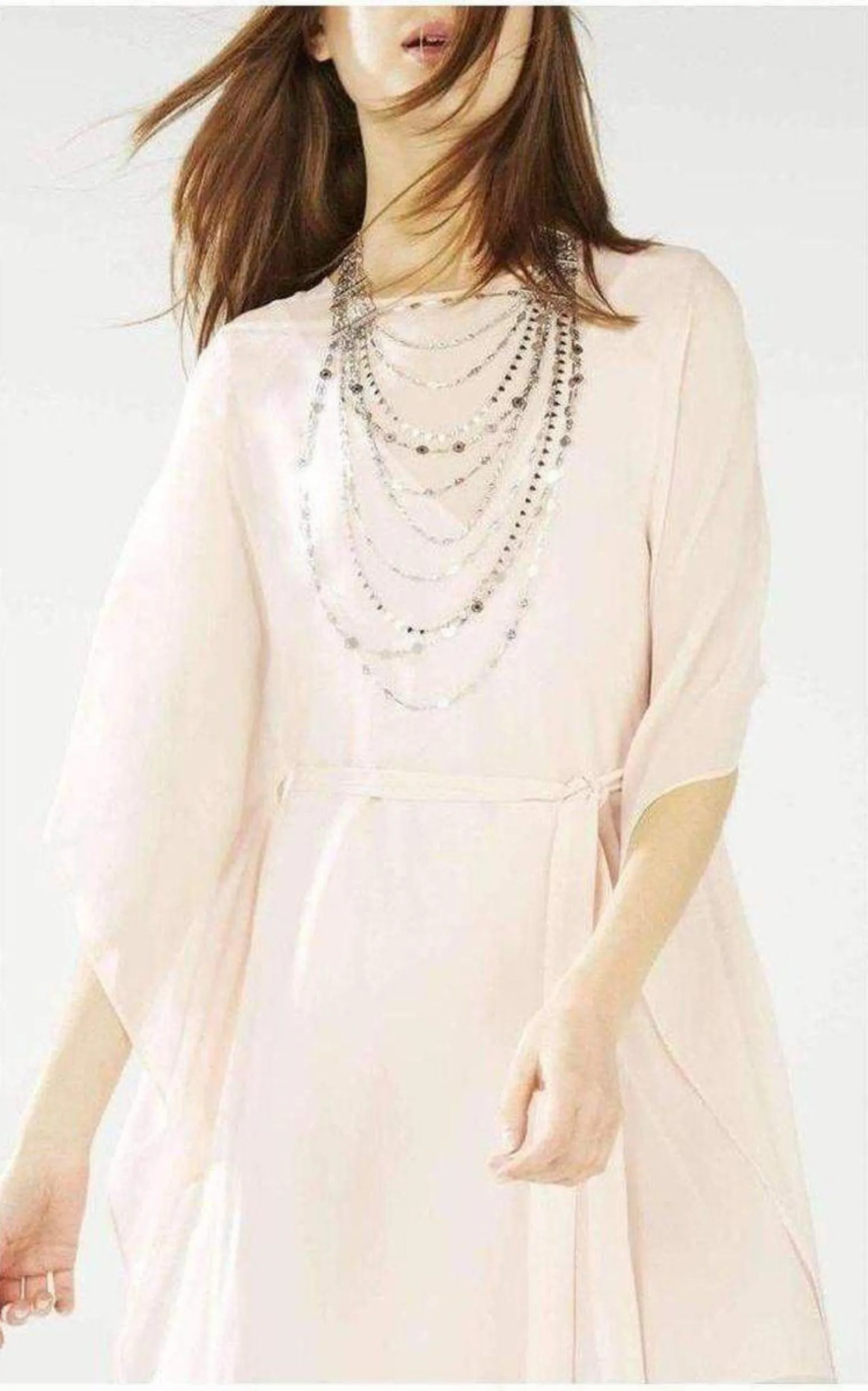 Silver Layered Novelty Chain Necklace