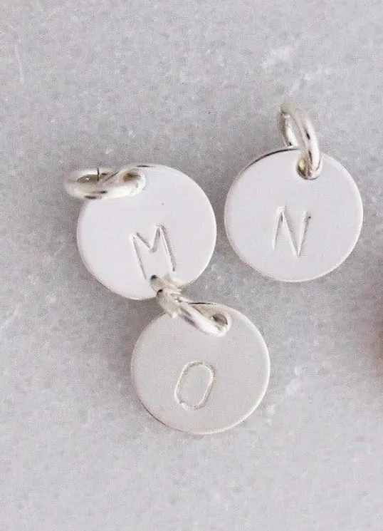SILVER MINI DISC NECKLACE