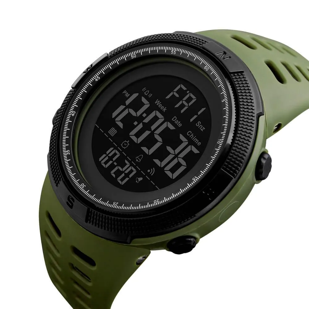 Skmei 1251 Original Digital Sports Watch Army Green