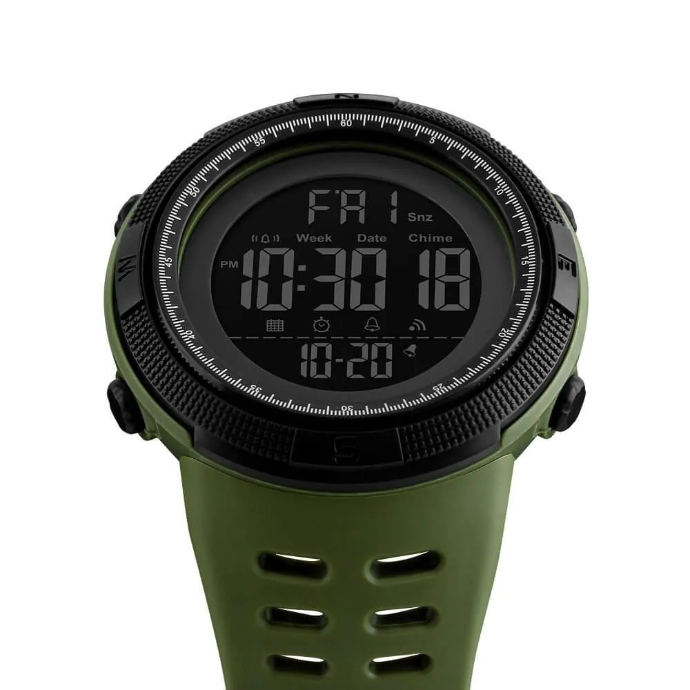Skmei 1251 Original Digital Sports Watch Army Green