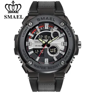 SMAEL Military Watch Waterproof Sports Watches Men LED Digital Quartz Wristwatches Top Brand Luxury Clock Relogio Masculino