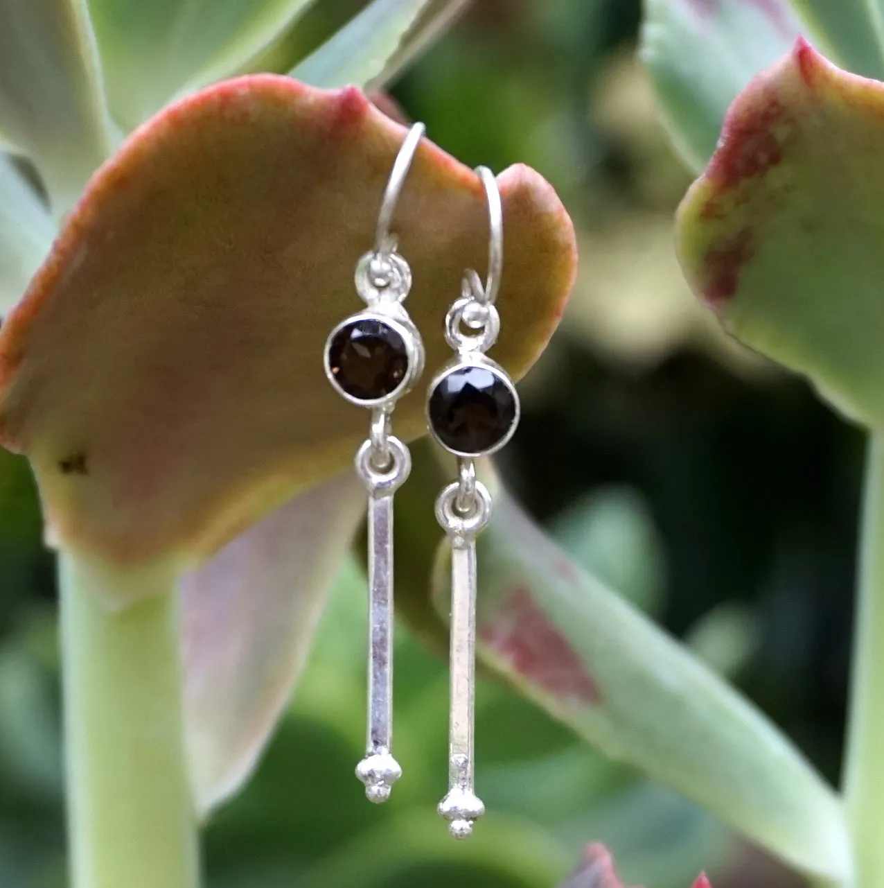 Smoky Quartz Drop Earring Set 4