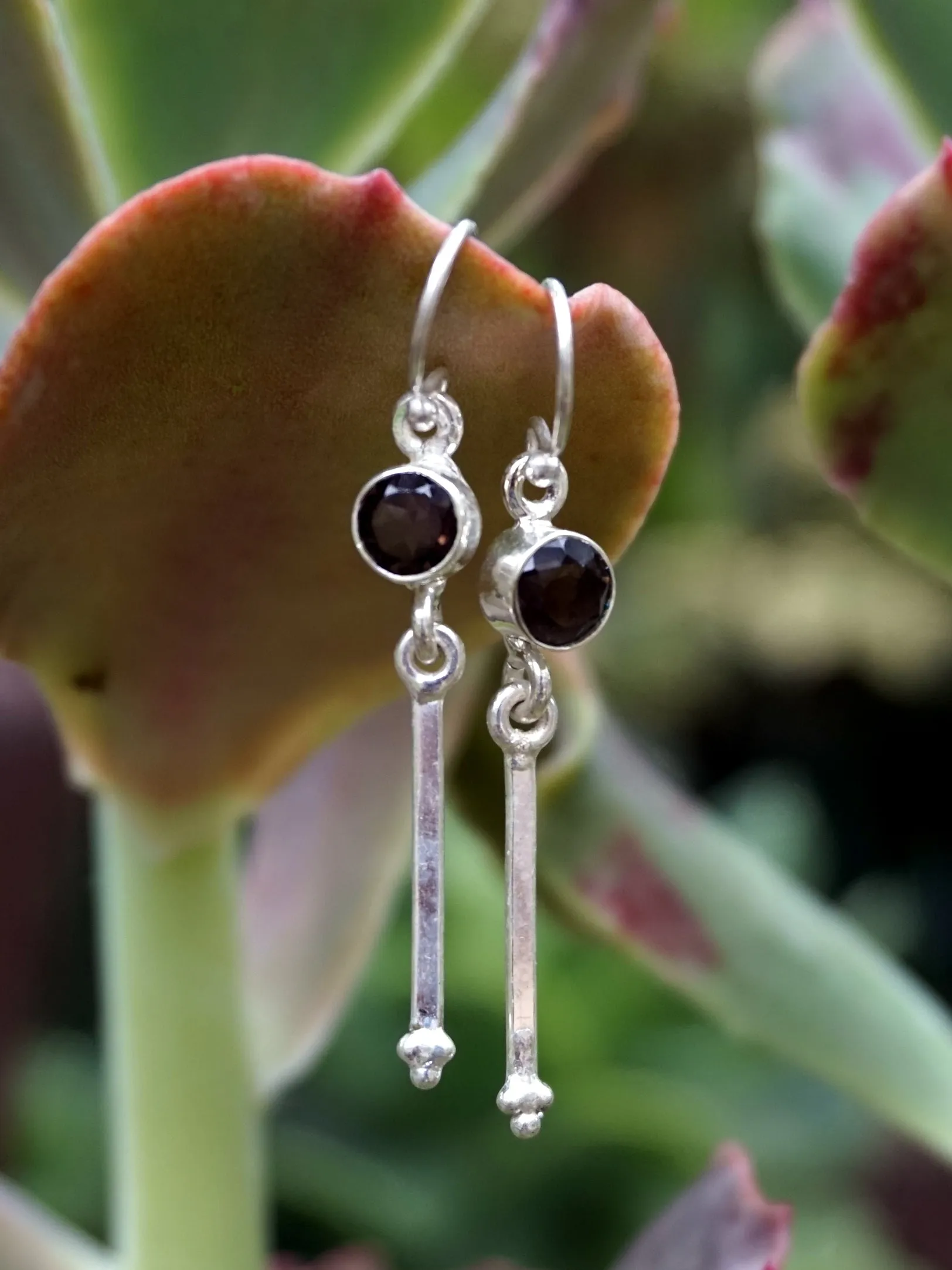 Smoky Quartz Drop Earring Set 4