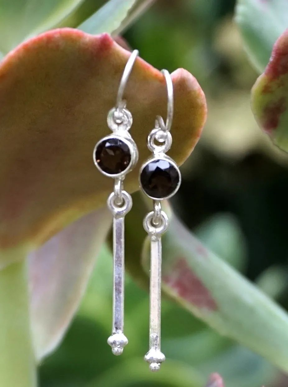 Smoky Quartz Drop Earring Set 4