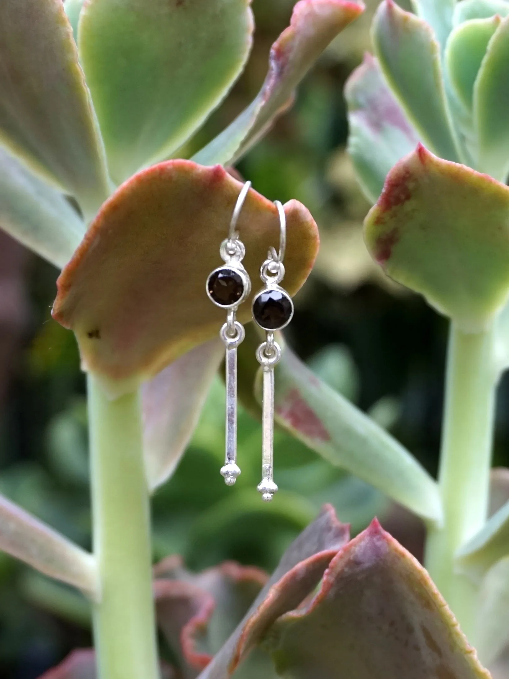 Smoky Quartz Drop Earring Set 4