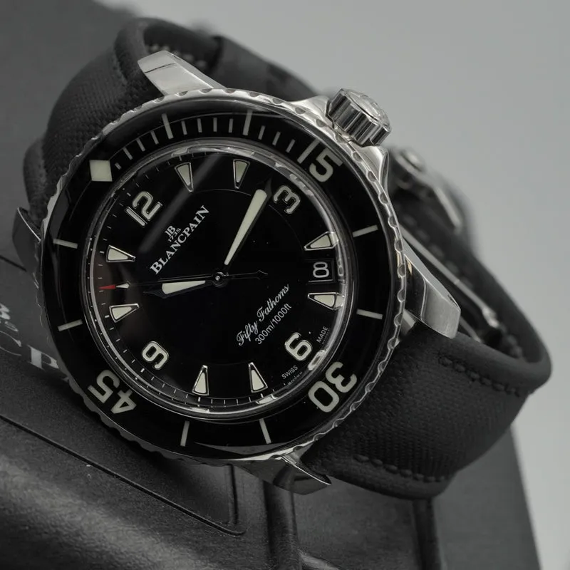 SOLD - 5/2/25 - Blancpain Fifty Fathoms 5015-1130-52B Box & Book Circa 2020