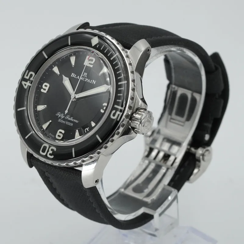 SOLD - 5/2/25 - Blancpain Fifty Fathoms 5015-1130-52B Box & Book Circa 2020
