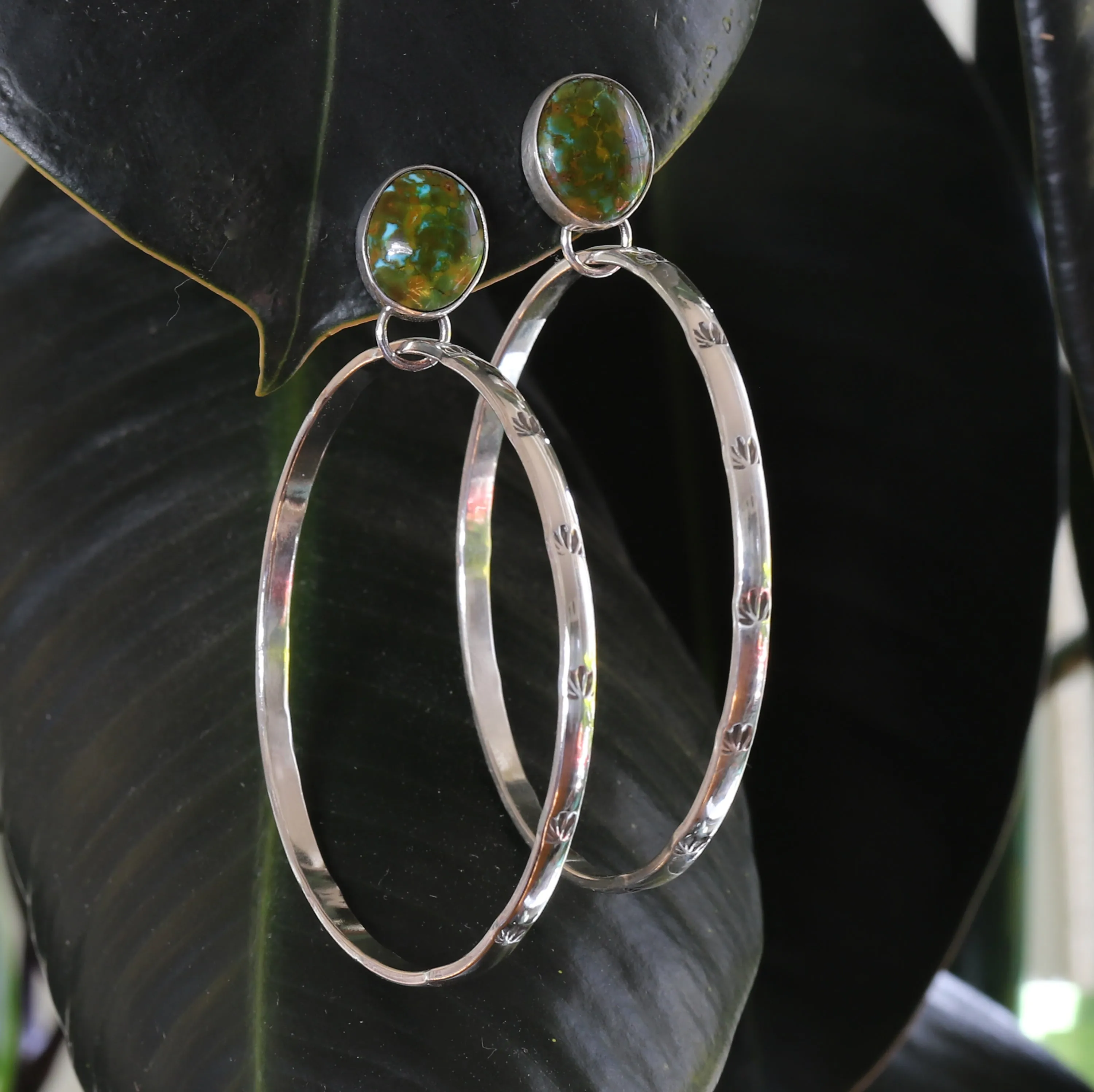 Sonoran Gold Post Hoop Earrings