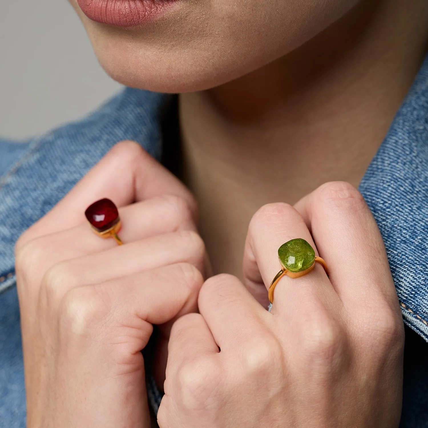 Sophia Peridot Gold Ring