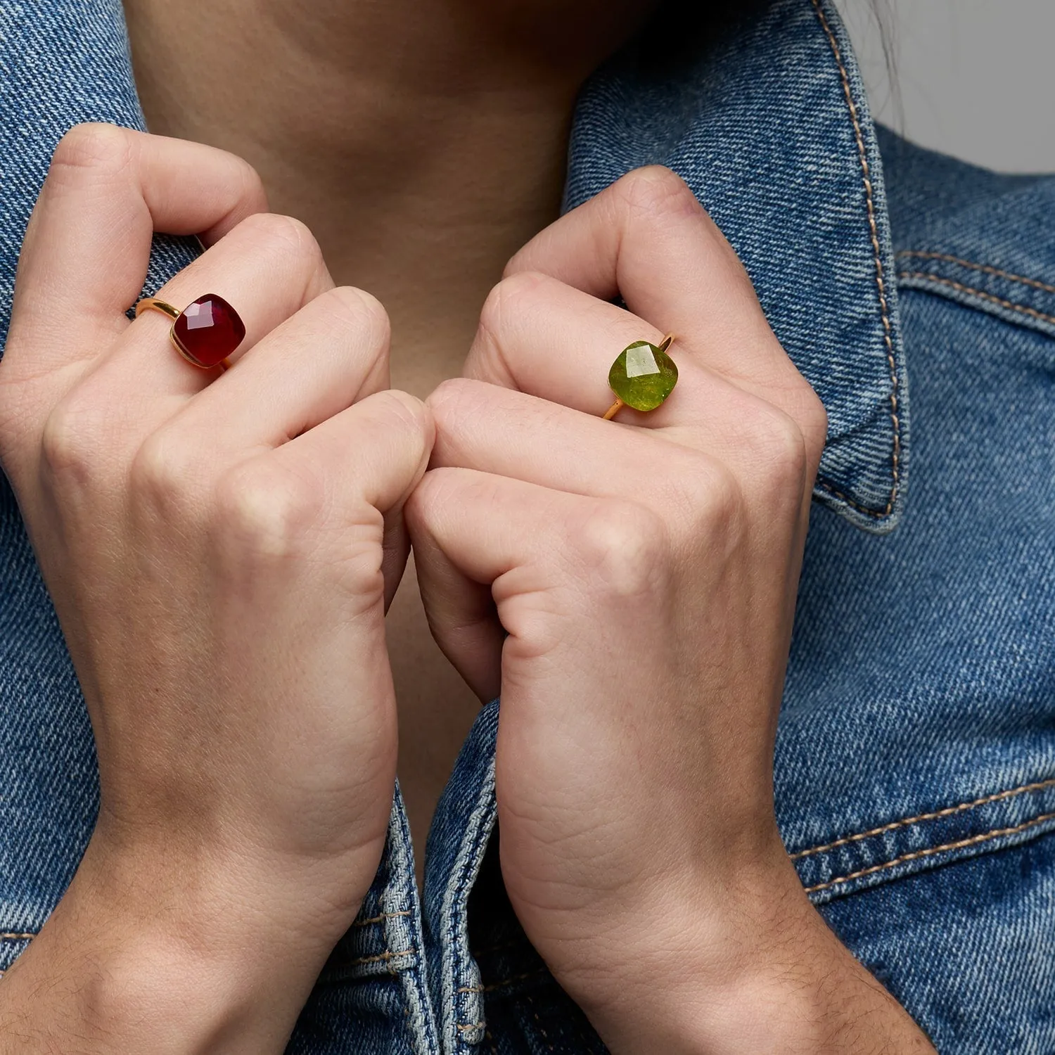 Sophia Peridot Gold Ring