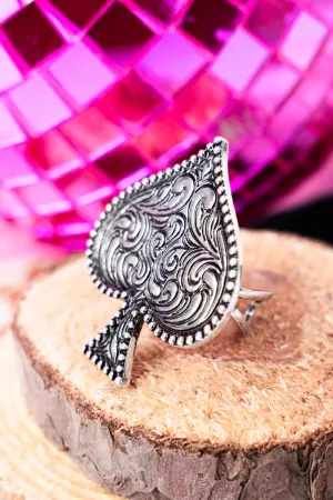 Sophia Spade Silvertone Cuff Ring