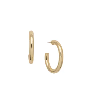 Sorrelli Bare Metallic Hoop Earrings - Gold