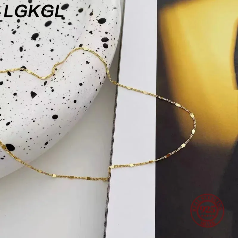 Sparkling Silver Disc Necklace