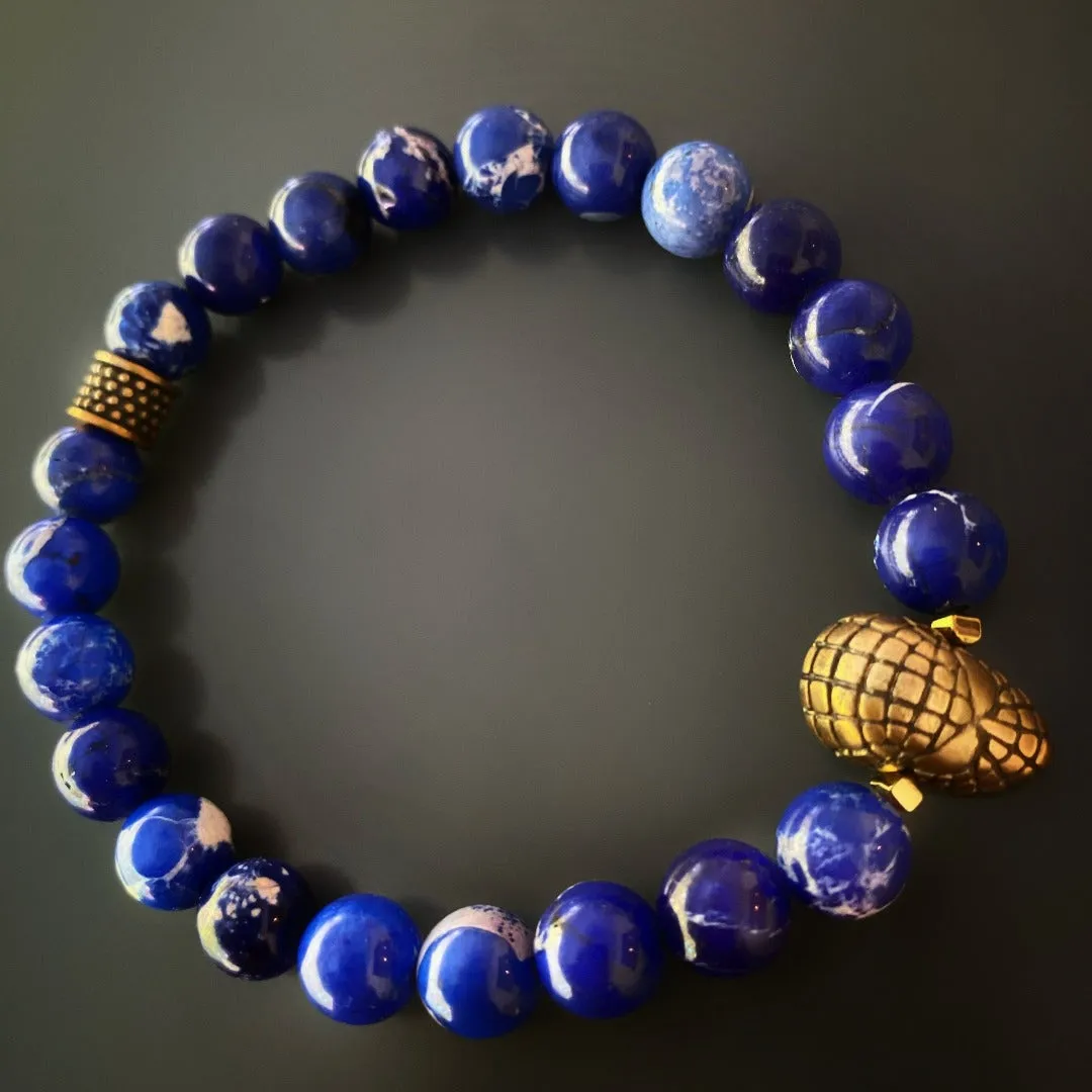 Spider Man Blue Beaded Bracelet
