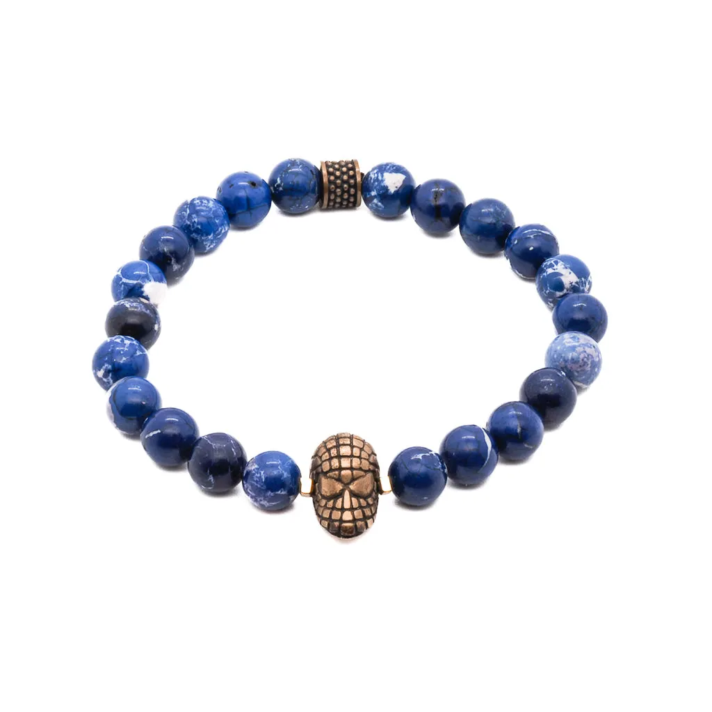 Spider Man Blue Beaded Bracelet